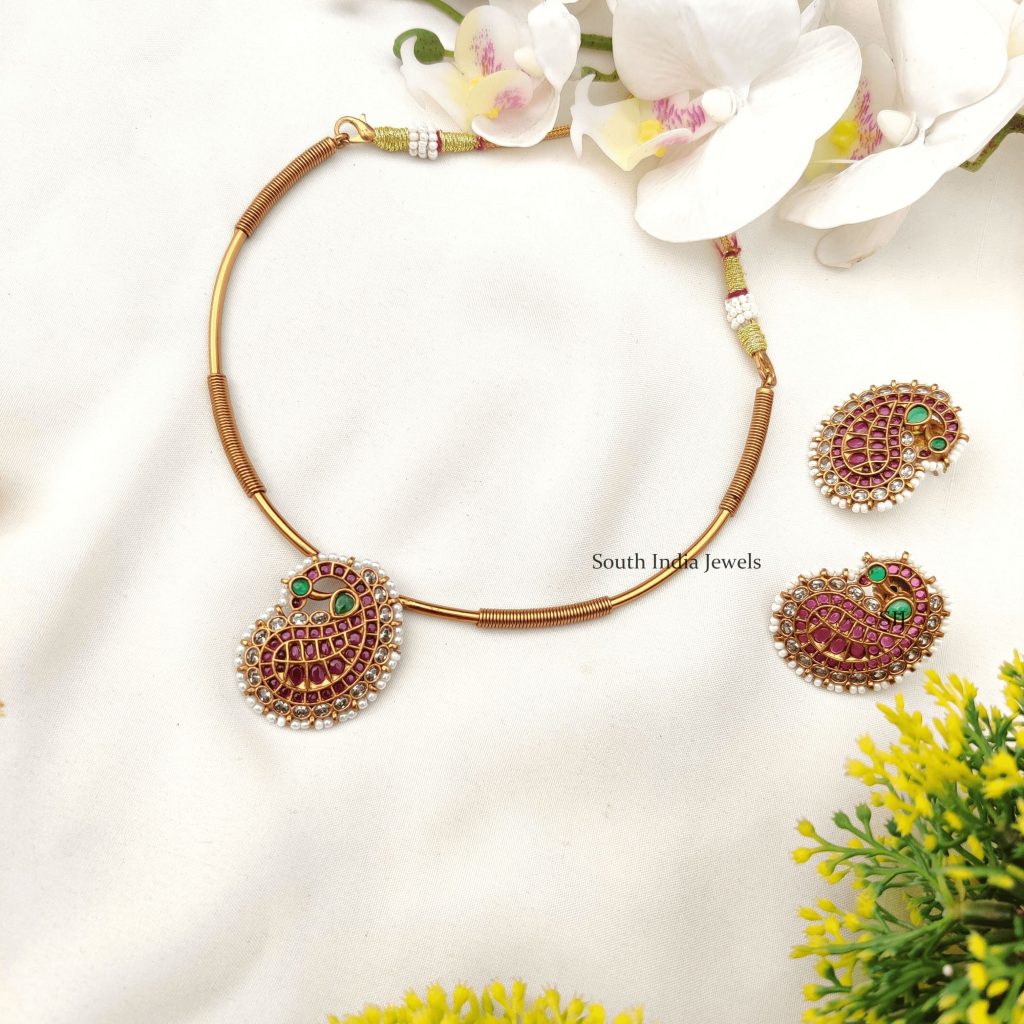 Kemp Manga Hasli Necklace- South India Jewels - Online Shop