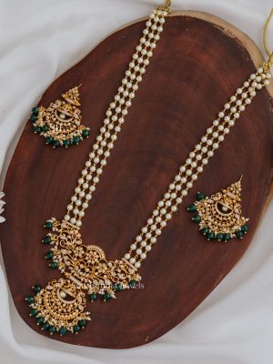 Green Beads Floral Design Haram