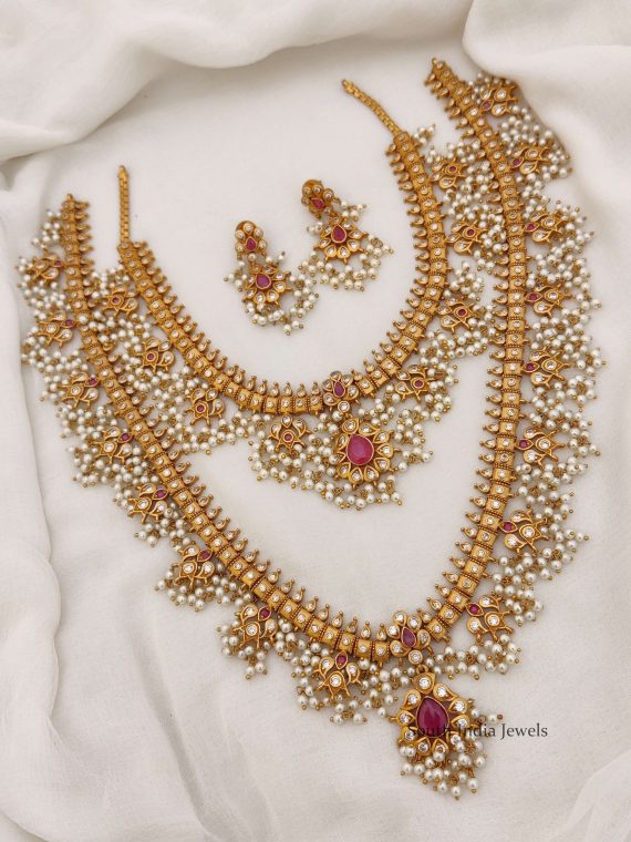 Guttapusalu Semi Bridal Combo - South India Jewels