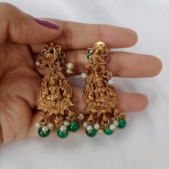 Lakshmi Green Beads Necklace (2)