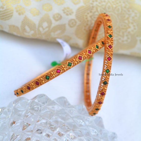 Matte Finish Design Bangles