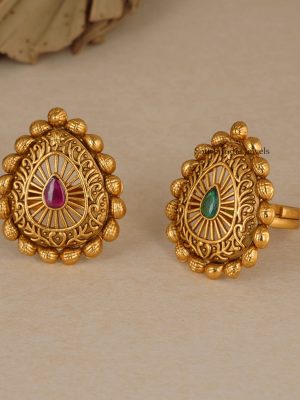 Pear Shaped Finger Ring