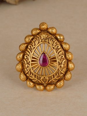 Pear Shaped Finger Ring