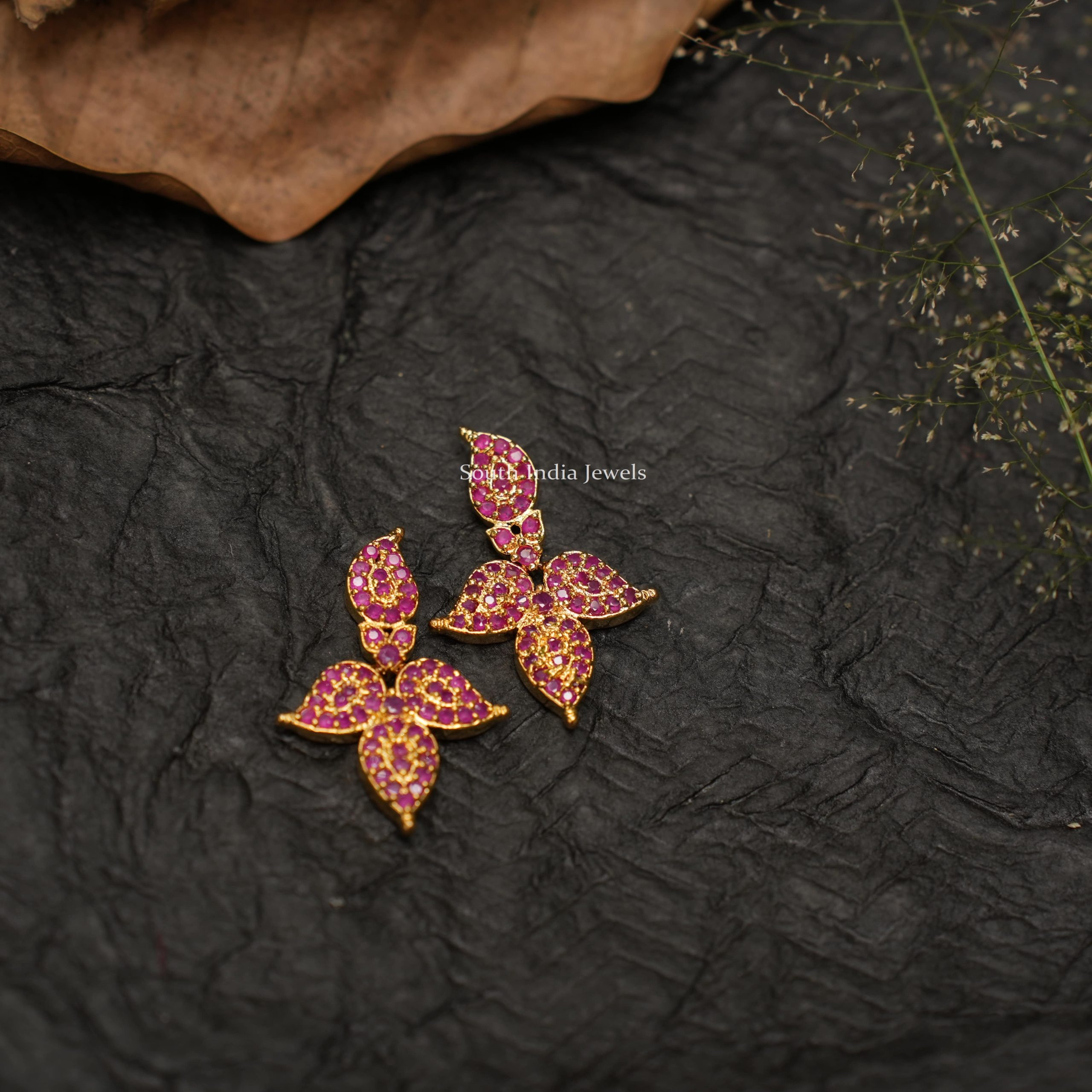 Pretty Pink Stones Earrings