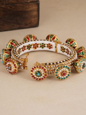 Royal Multicolor Single Kada Bangle