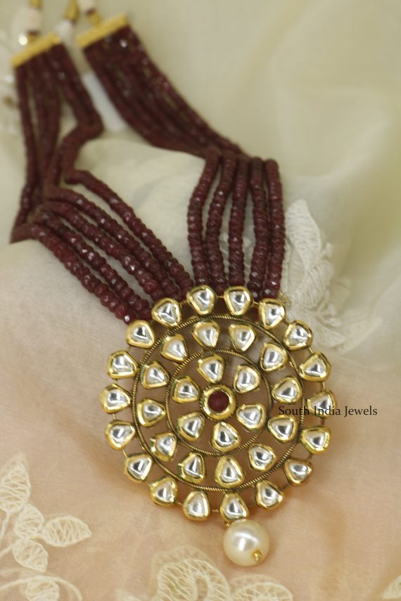 Ruby Kundan Design Necklace (