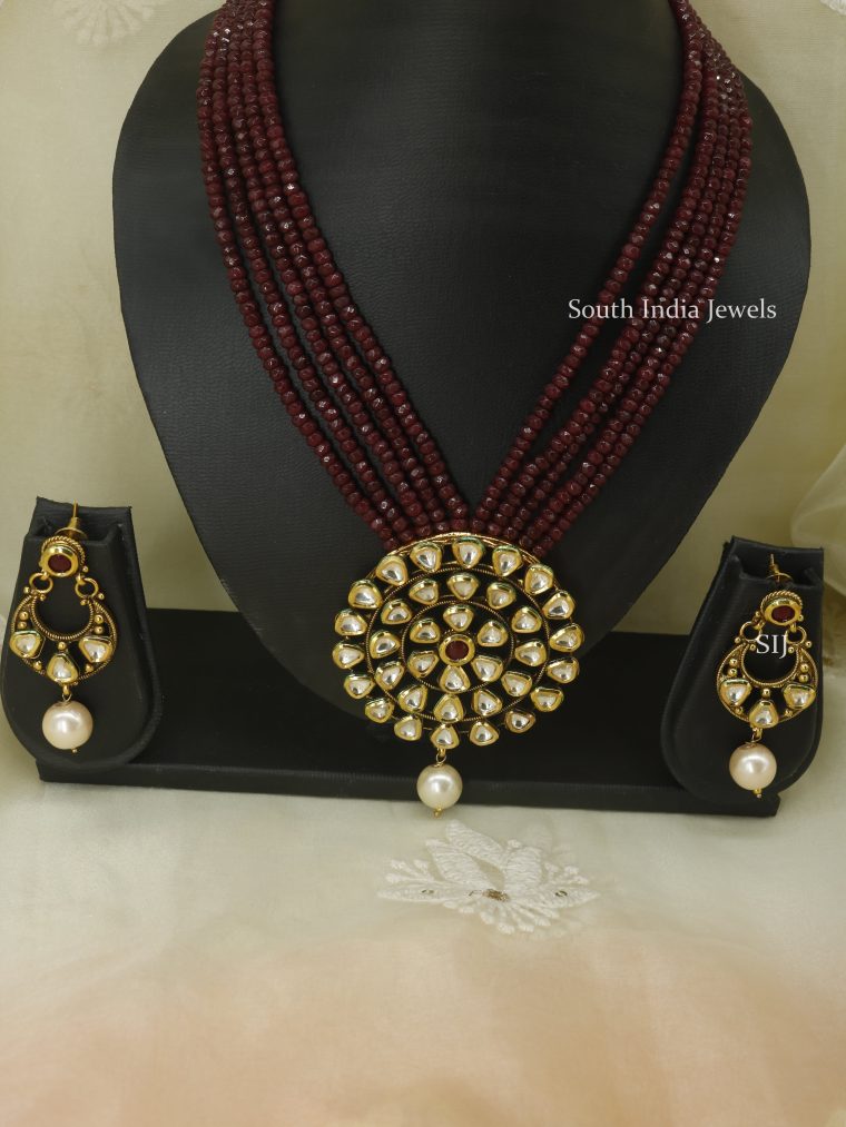 Ruby Kundan Design Necklace (