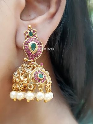 Trendy Gold Alike Mango Jhumkas