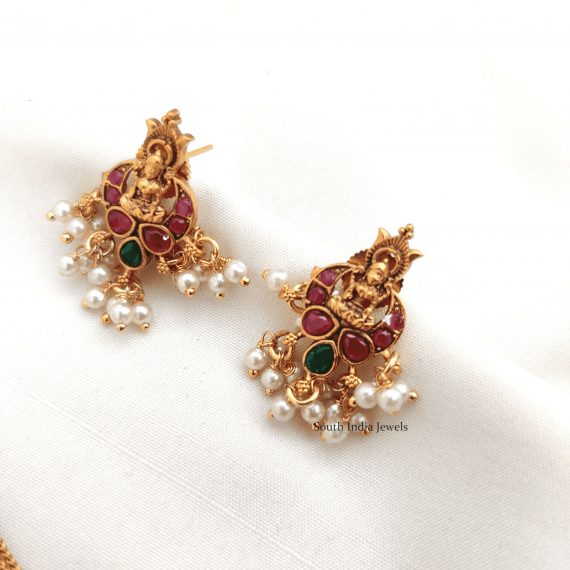 Lakshmi Idol Design Necklace- South India Jewels - Online Shop