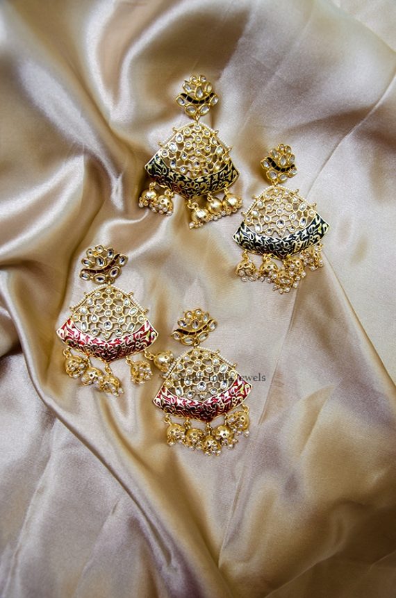 Unique Polki Balis Earrings