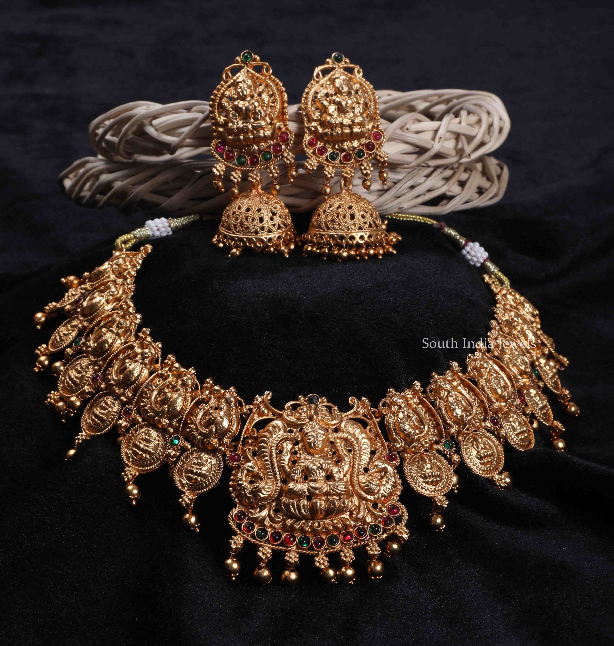 Varalakshmi Coin Necklace Set