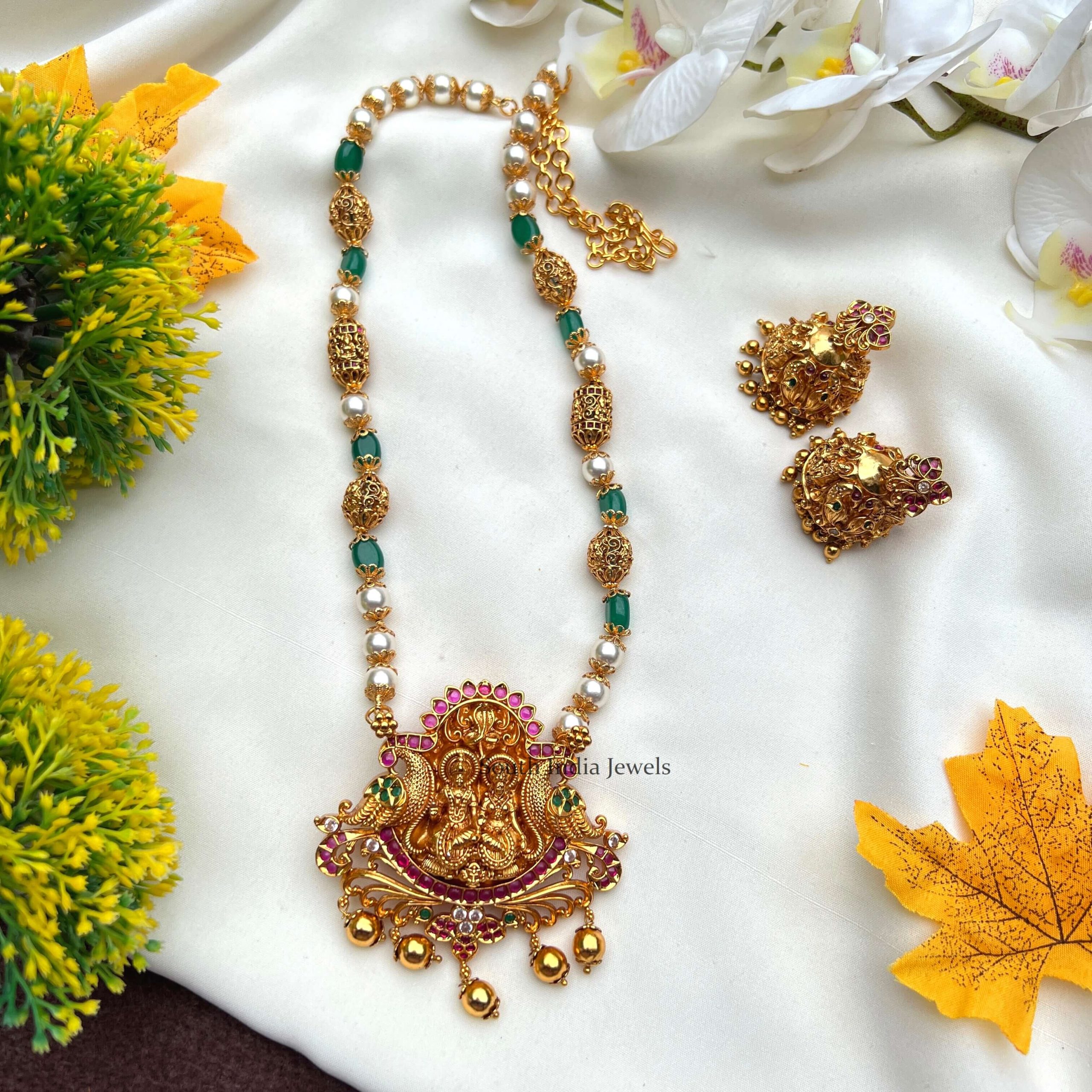 Vishnu Garuda Pearl Beads Mala