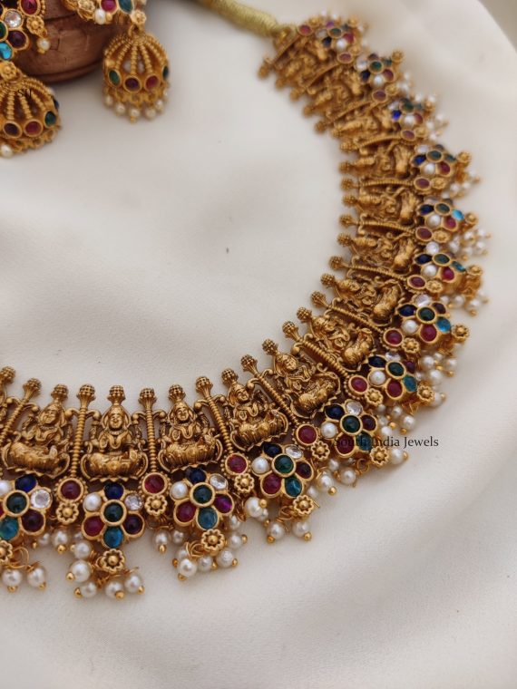 Antique Bridal Lakshmi Necklace (2)