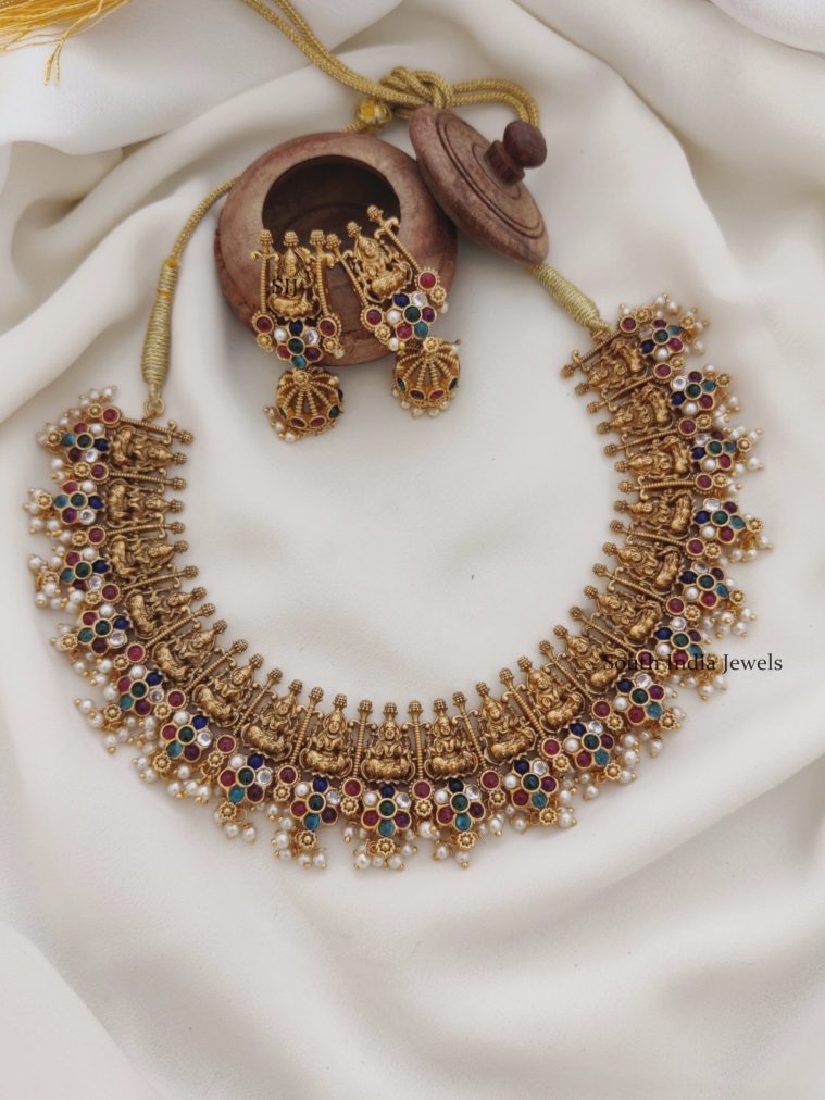 Antique Bridal Lakshmi Necklace (2)