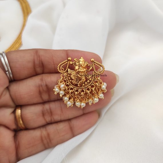 Beautiful Ganesh Design Necklace (