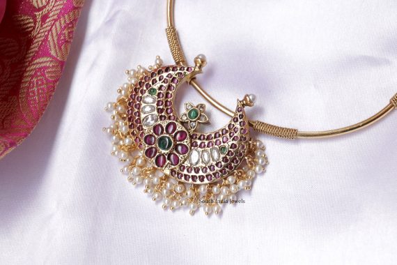 Classic Chand Pendant Hasli Necklace