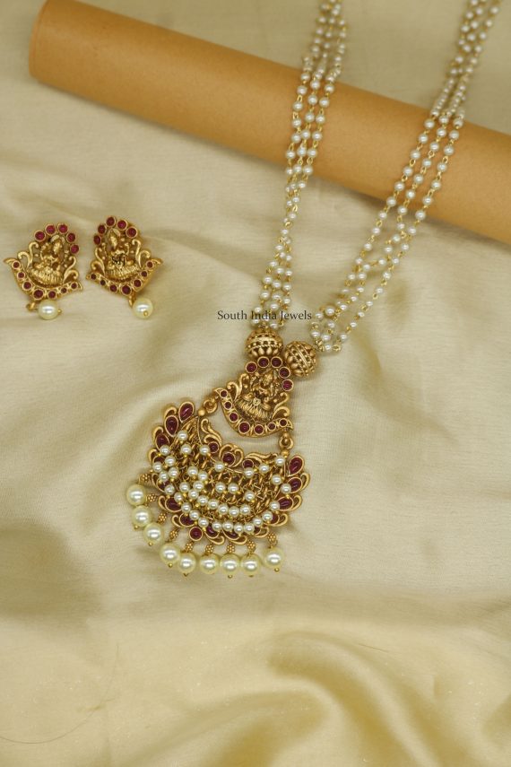 Classic Lakshmi Pearls Haram-Classic Lakshmi Pearls Haram