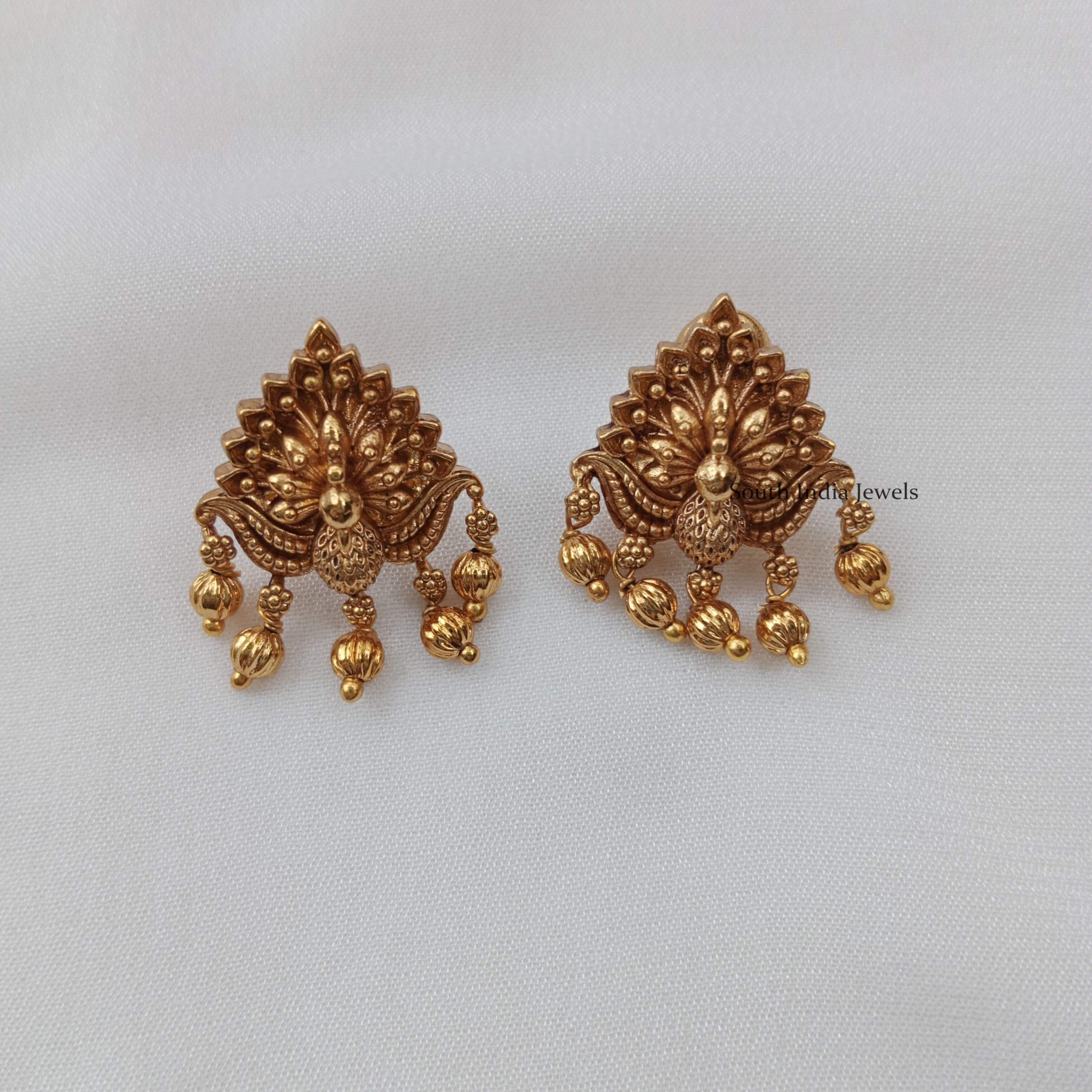 Classic Peacock Stud Earrings