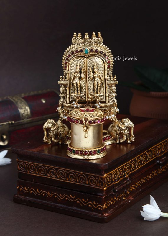 Classic Shiva Parvathi Kum Kum Box
