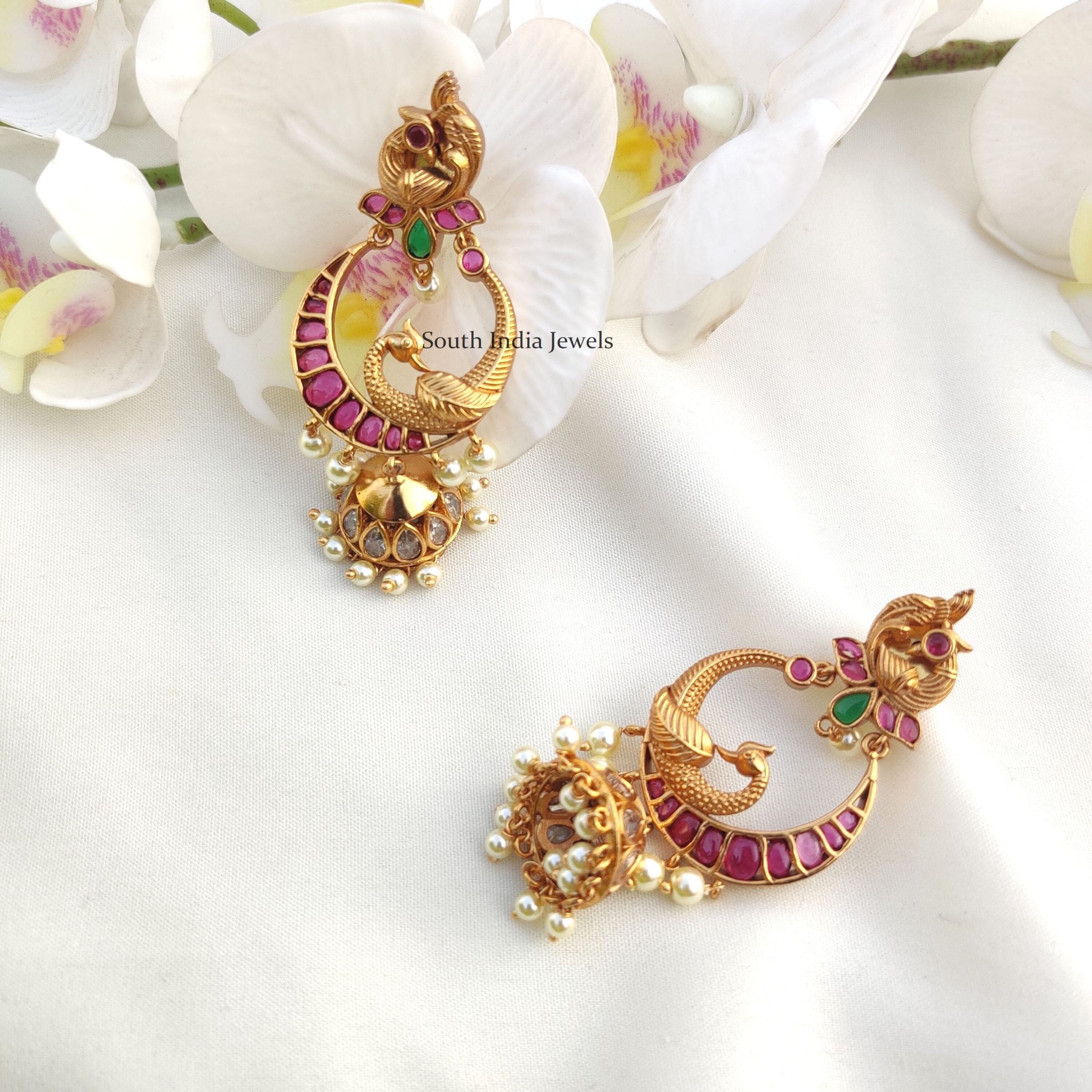 Elegant Duo Peacock Earrings