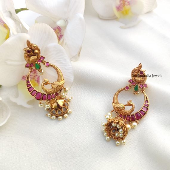 Elegant Duo Peacock Earrings