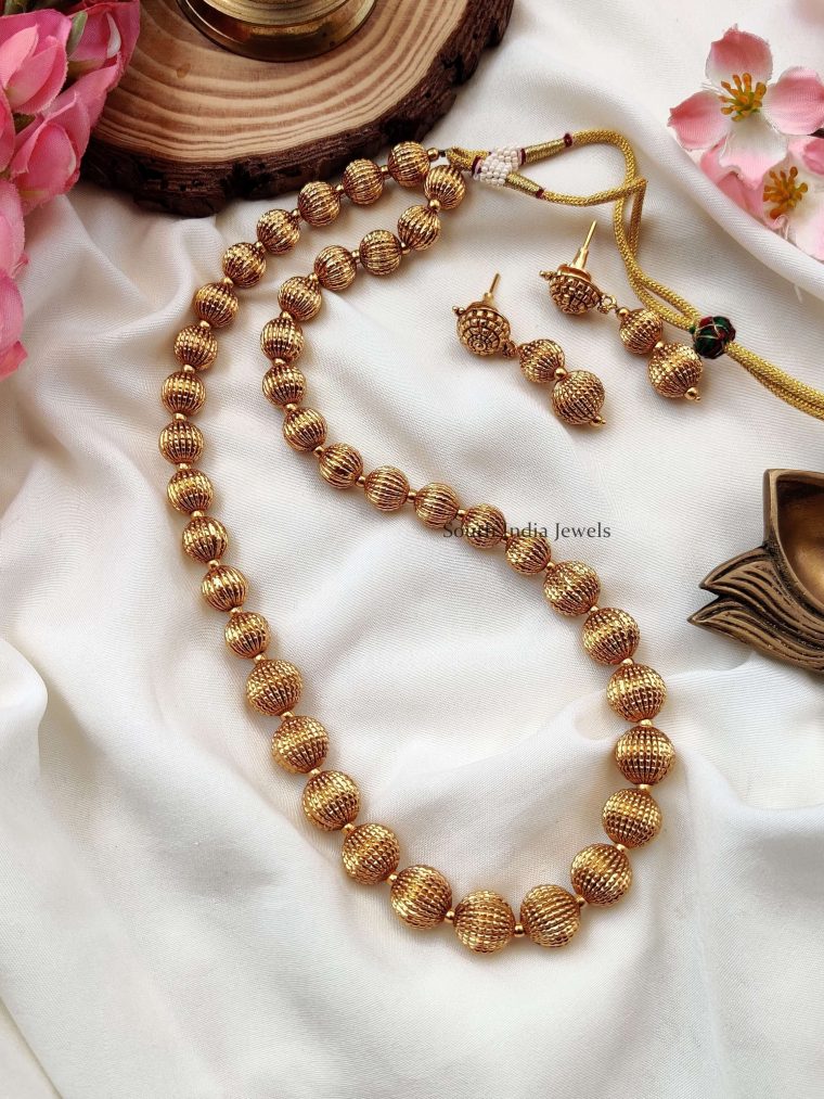 Elegant Golden Beads Chain