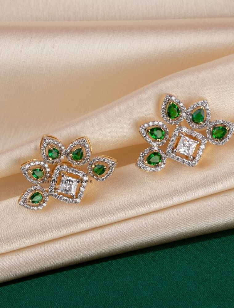 Fabulous Emerald Stones Earrings (1)