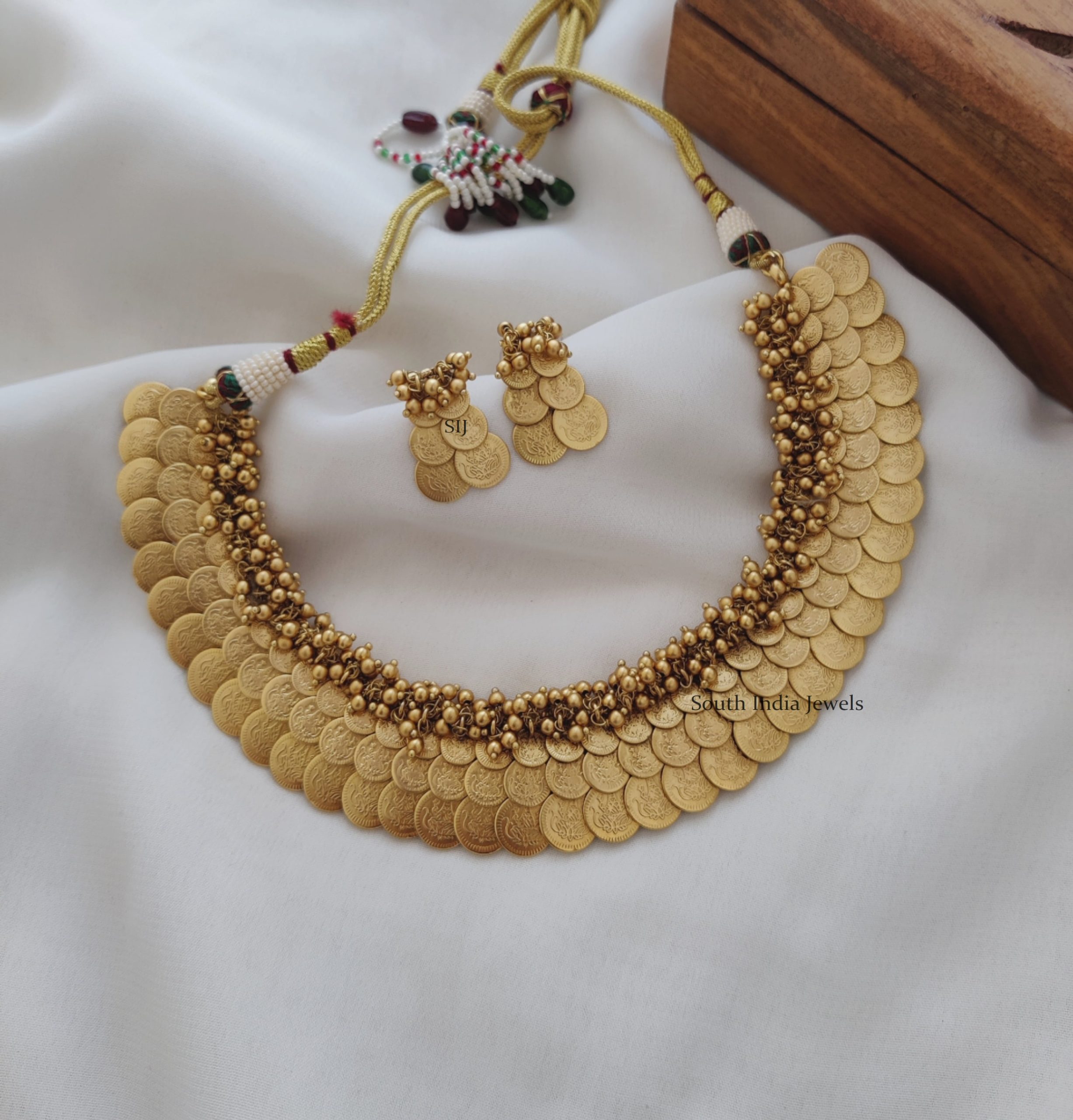 Gold Beads Bridal Necklace (2)