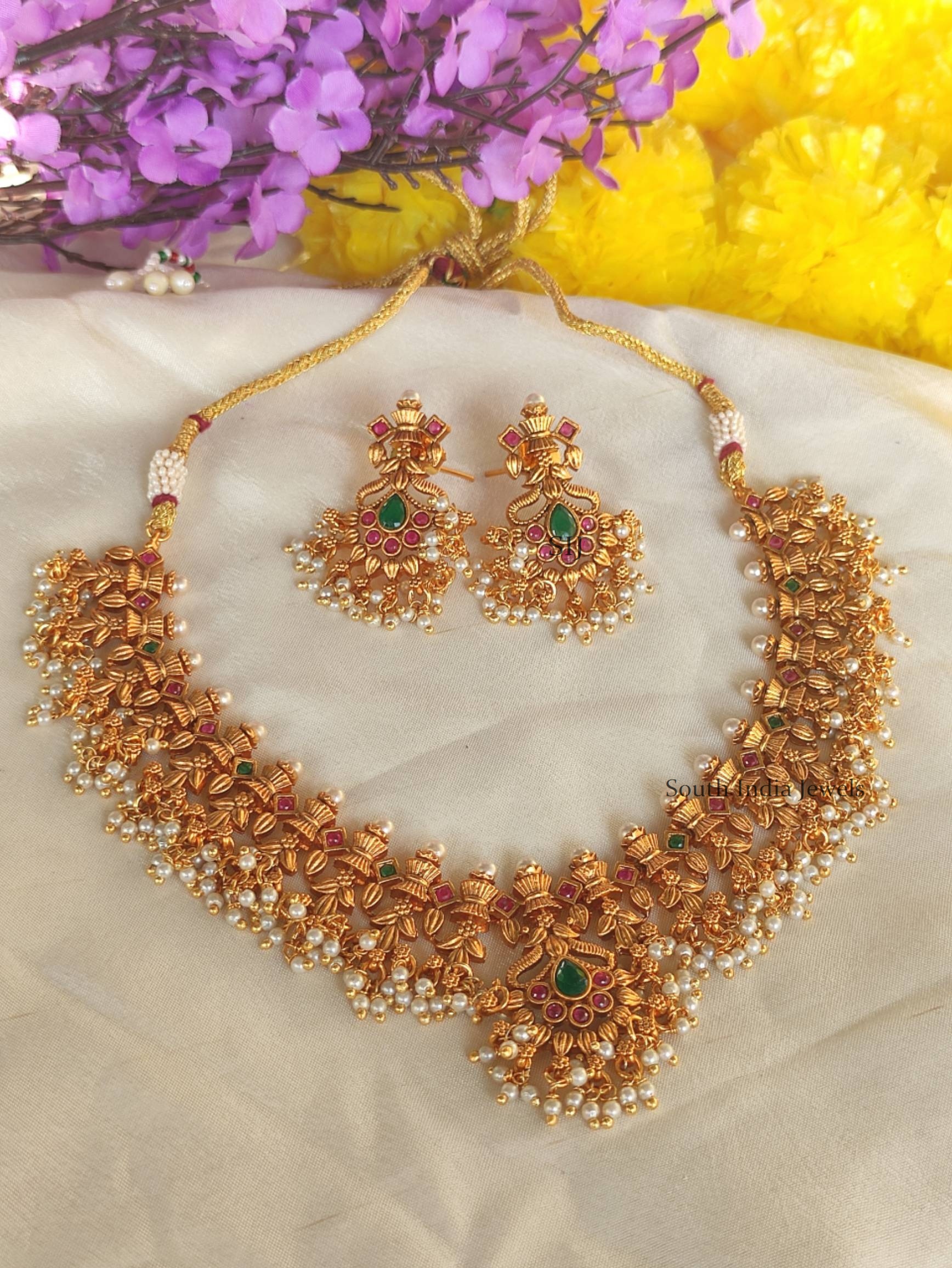 Gorgeous Guttapusalu Design Necklace