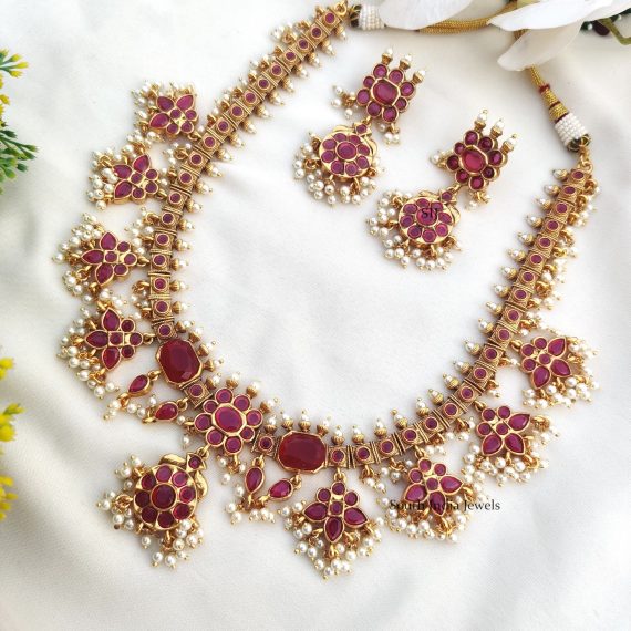 Guttapusalu Floral Design Necklace