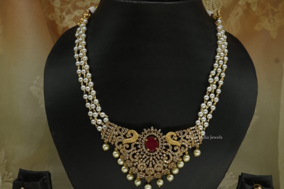 Interchangable Stone Pearl Necklace (2)