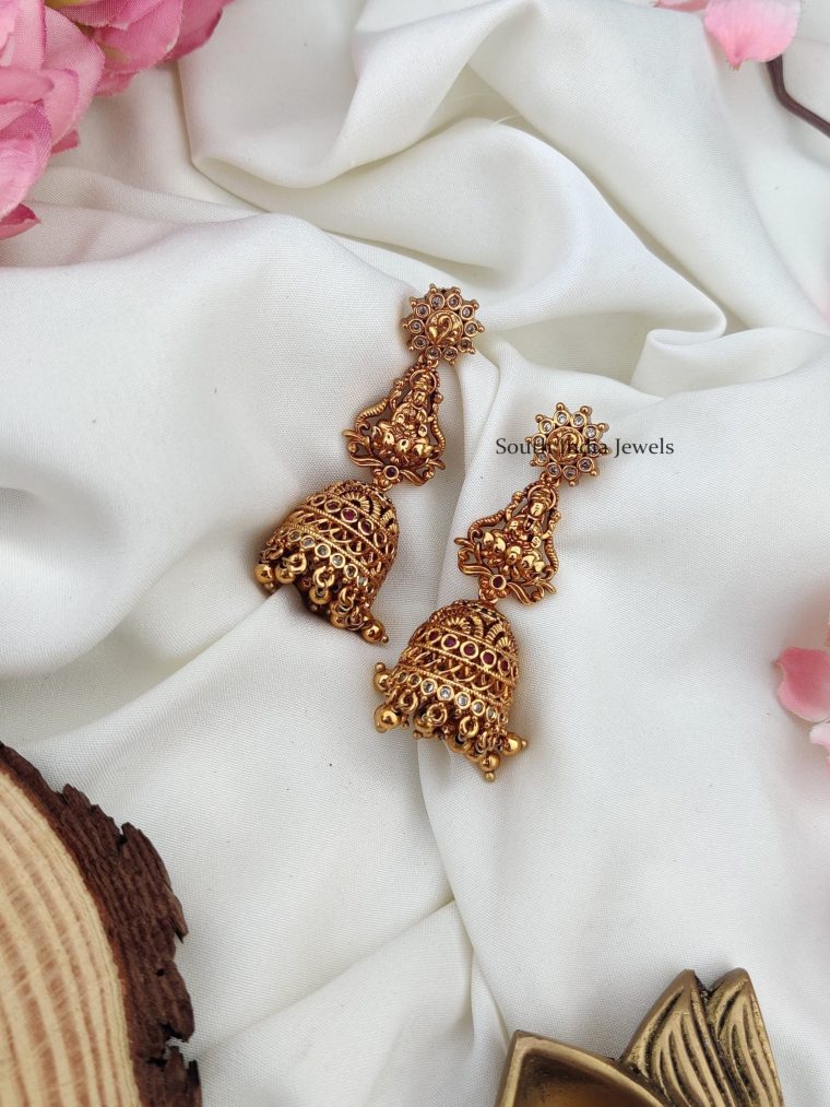 Lakshmi Design AD Stones Jhumkas