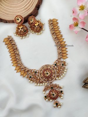 Lakshmi Leaf Coin Necklace (1)
