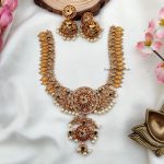 Lakshmi Leaf Coin Necklace