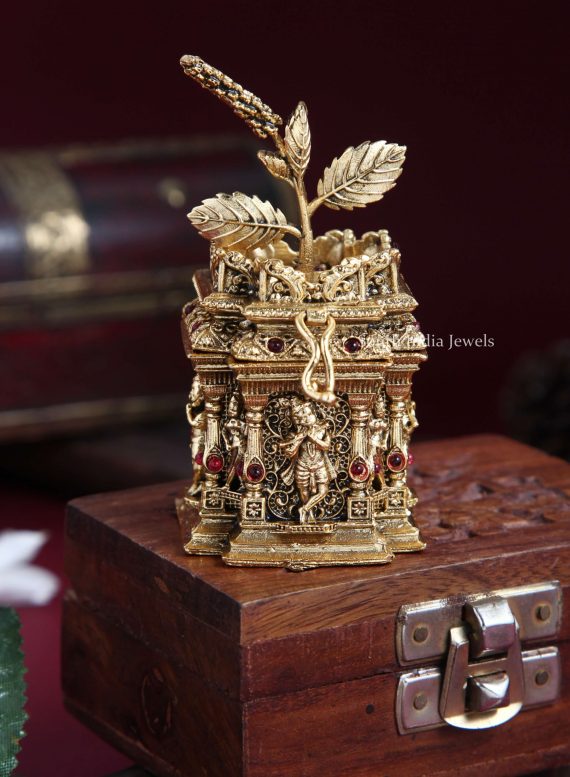 Lord Krishna Tulasi Kum Kum Box (2)