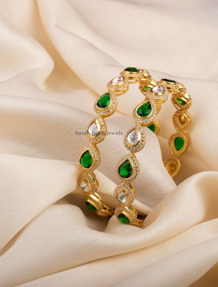 Marvelous Polki Design Bnagles