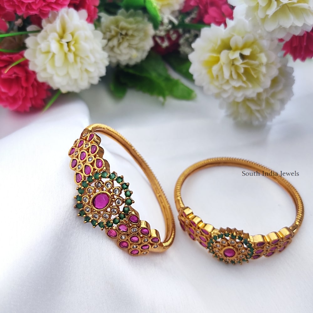 Multi Stones Kada Bangles