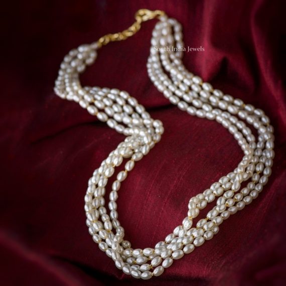 Oval Layered Pearl Chain