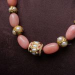 Peach Pearl Necklace (2)