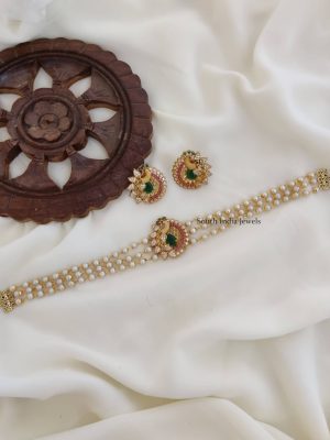 Peacock AD Stones Choker (2)