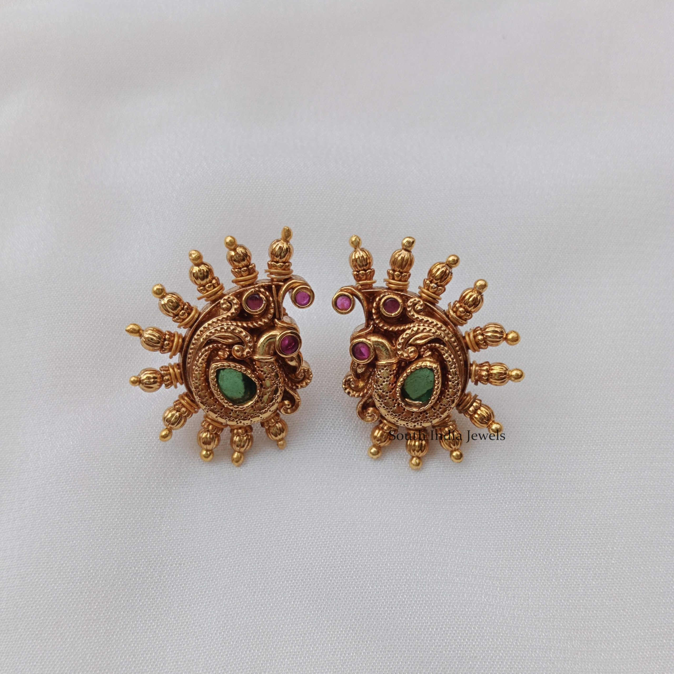 Peacock Design Antique Earrings