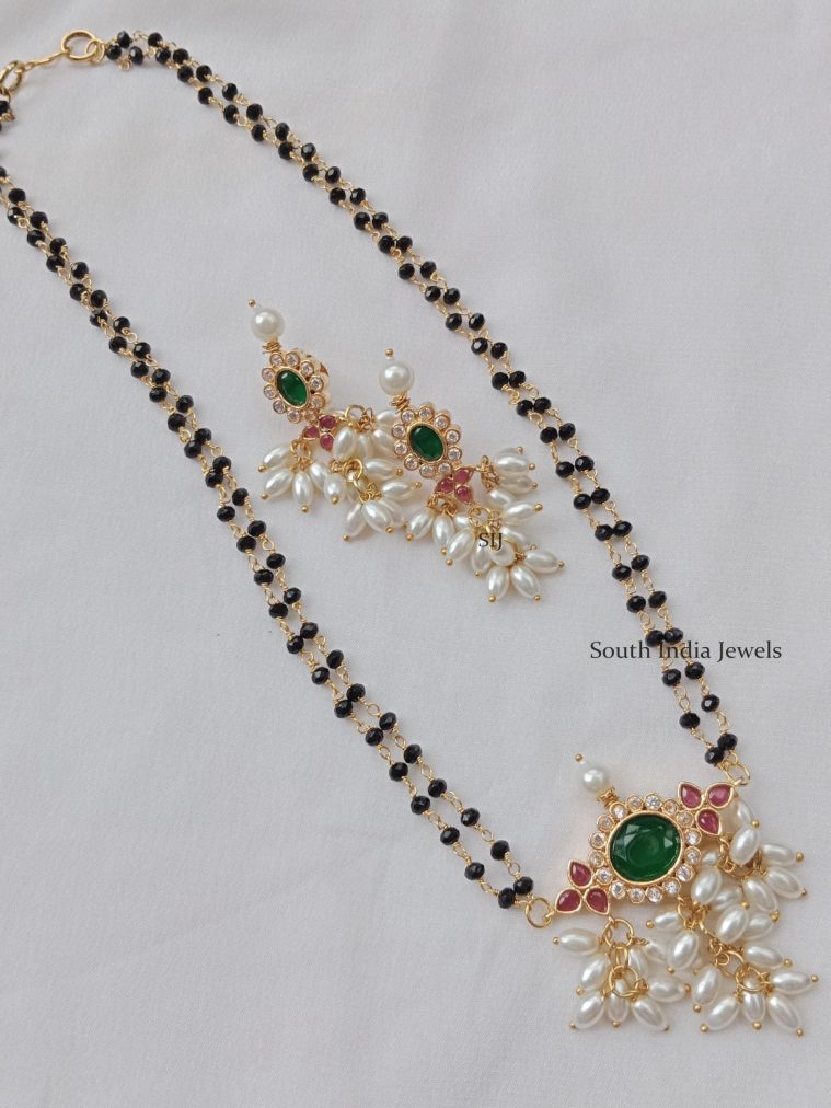 Black Beads Design Mangalsutra