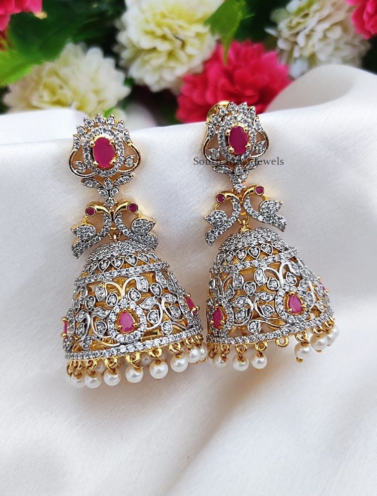 Royal Stones Studded Jhumkas