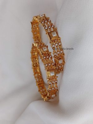 Three Layered Pearl Bangles