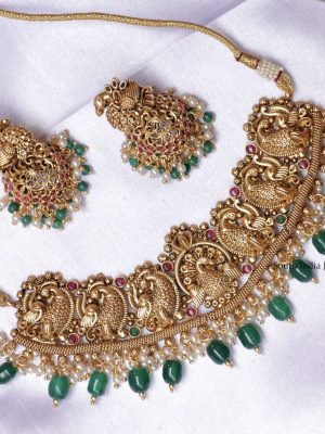 Trendy Mayura Design Choker (