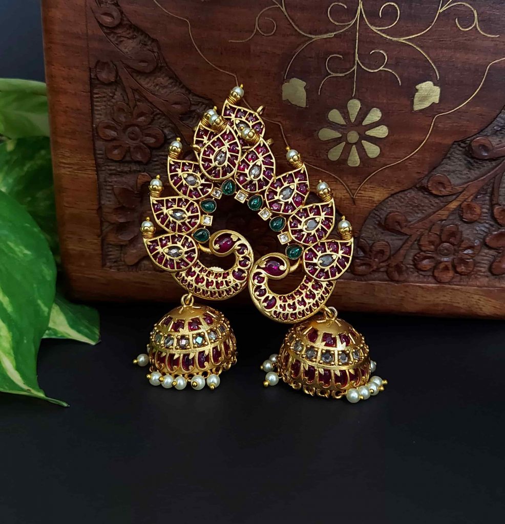 Elegant Bridal Ear Cuffs - South India Jewels