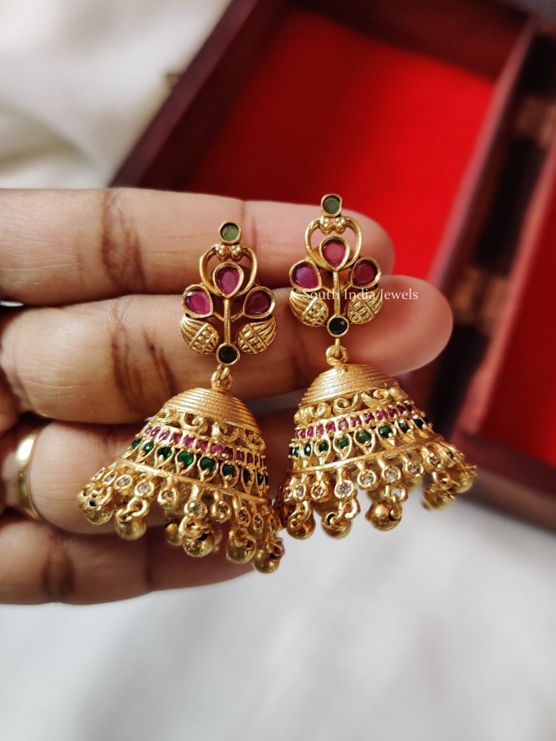 Imitation Floral Design Jhumkas