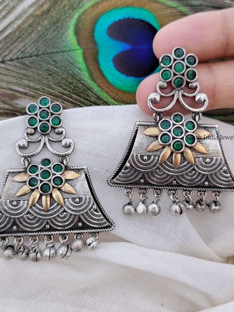 Attractive German Silver Earrings