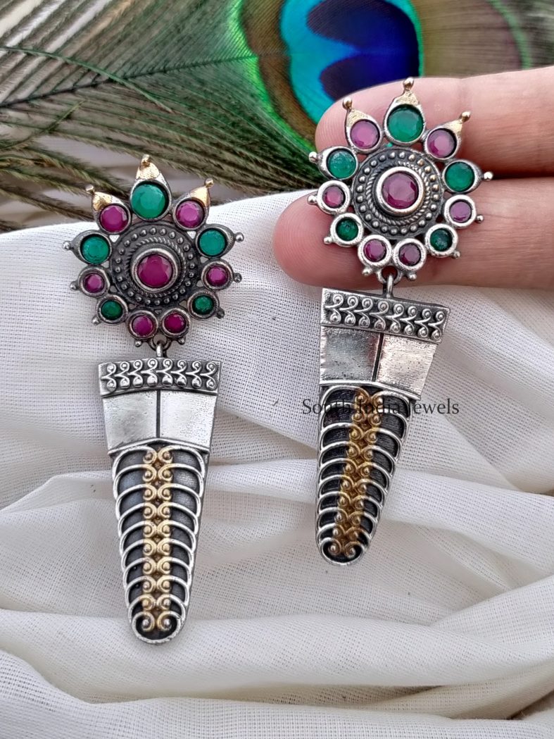 Attractive German Silver Earrings