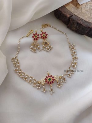 Attractive Pearl Choker Set